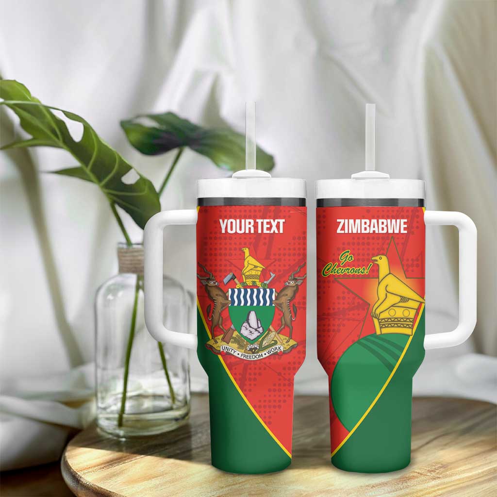 Afro Cricket Zimbabwe Custom Tumbler With Handle Go Chevrons 2003 Color - African Pride