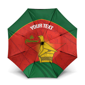 Custom Zimbabwe Cricket Umbrella Go Chevrons 2003 Color Version
