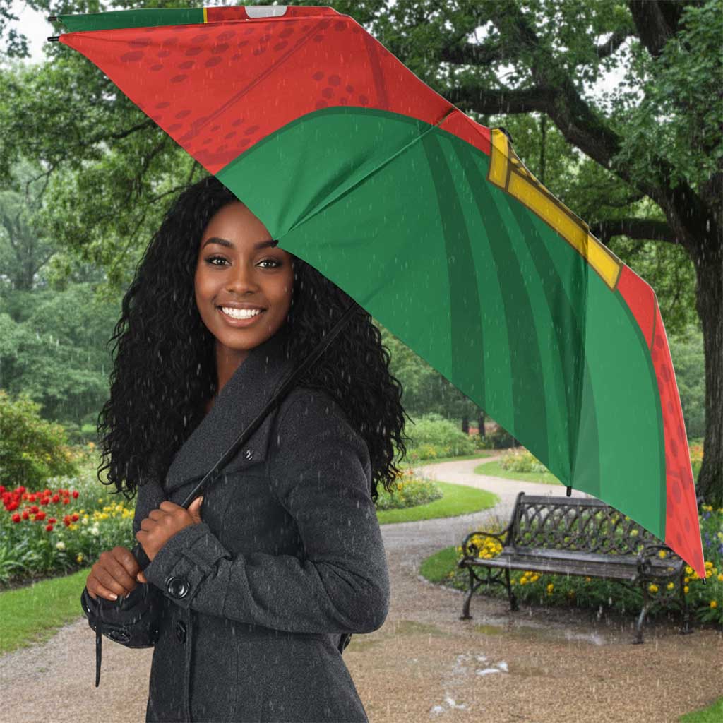 Custom Zimbabwe Cricket Umbrella Go Chevrons 2003 Color Version