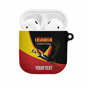 Custom Uganda Cricket AirPods Case Go Cranes African Pattern