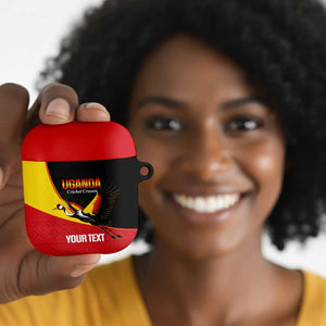 Custom Uganda Cricket AirPods Case Go Cranes African Pattern