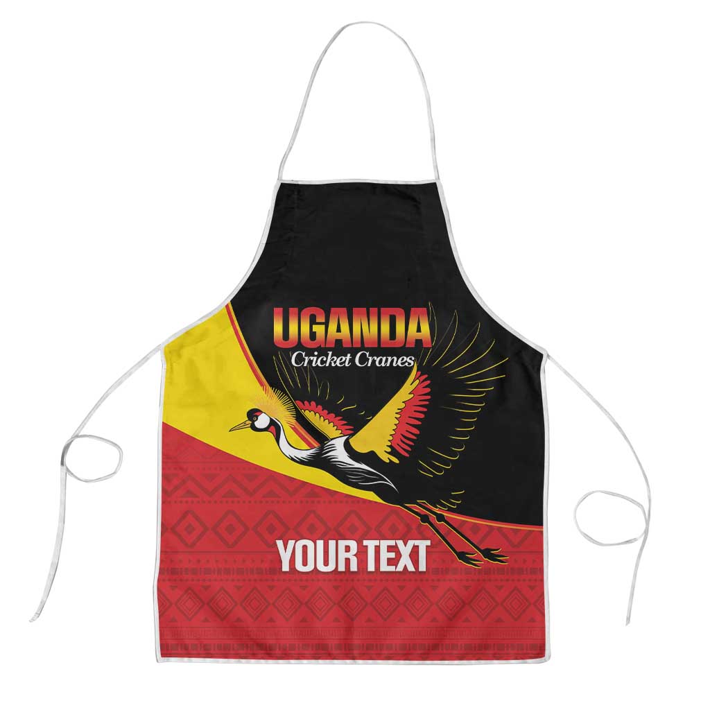 Custom Uganda Cricket Apron Go Cranes African Pattern