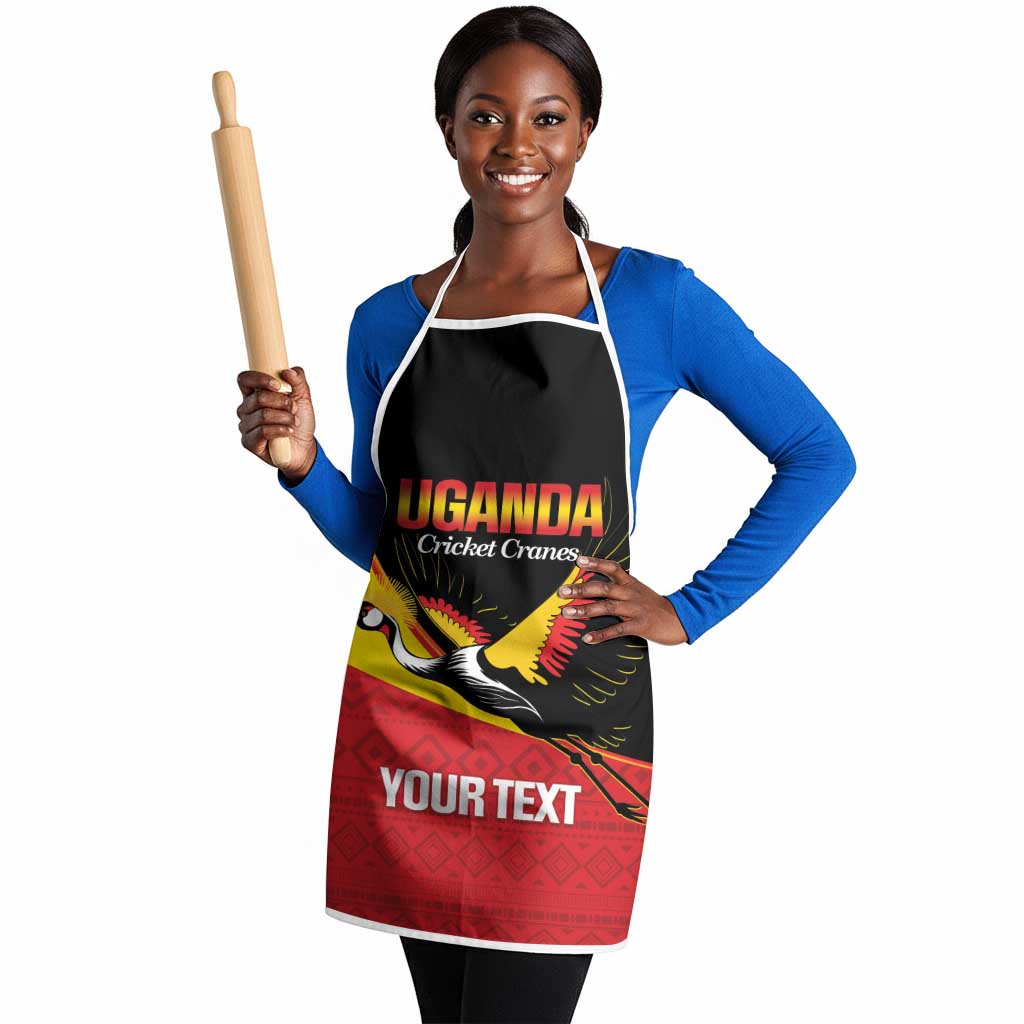 Custom Uganda Cricket Apron Go Cranes African Pattern