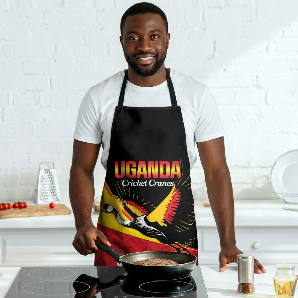 Custom Uganda Cricket Apron Go Cranes African Pattern