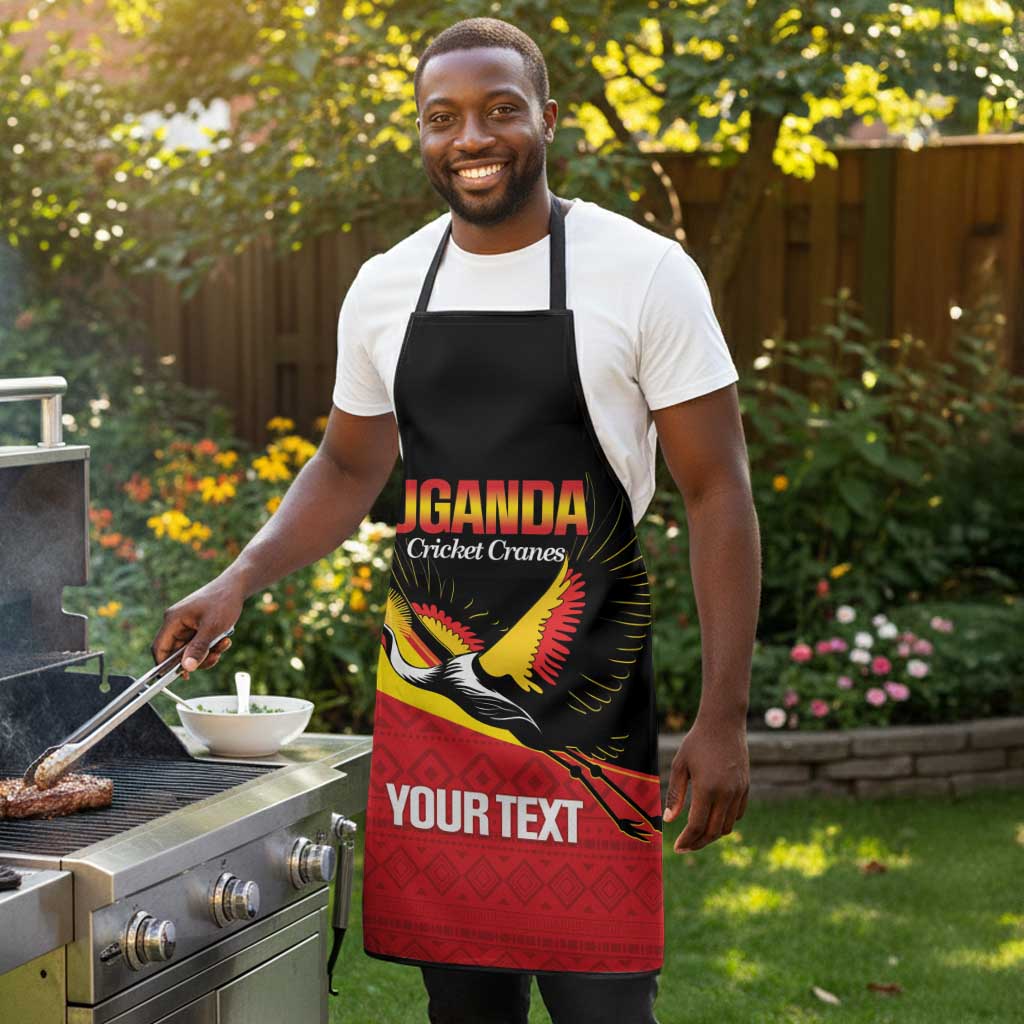 Custom Uganda Cricket Apron Go Cranes African Pattern