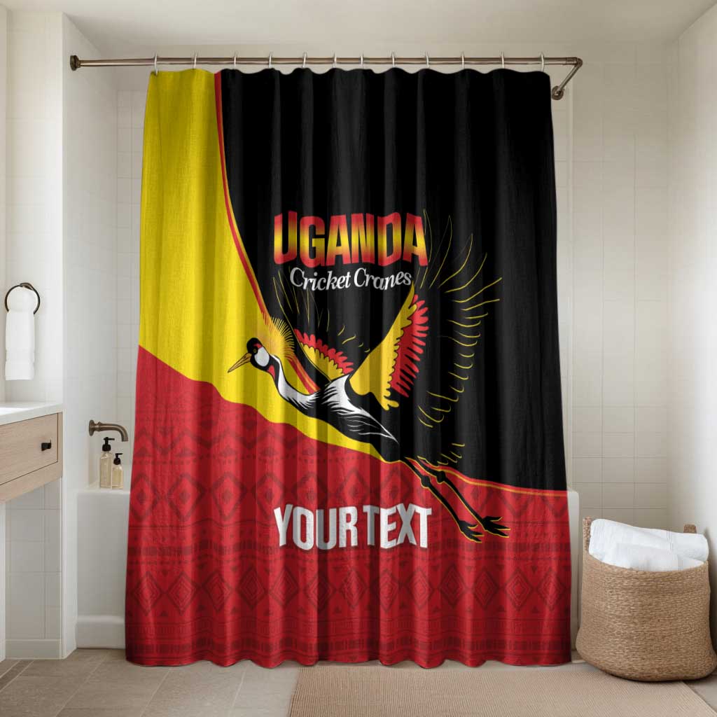 Custom Uganda Cricket Bathroom Set Go Cranes African Pattern
