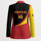 Custom Uganda Cricket Blazer Go Cranes African Pattern