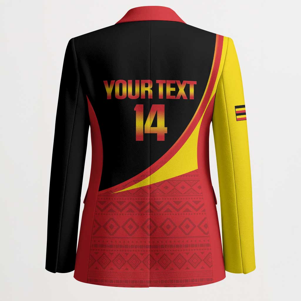 Custom Uganda Cricket Blazer Go Cranes African Pattern