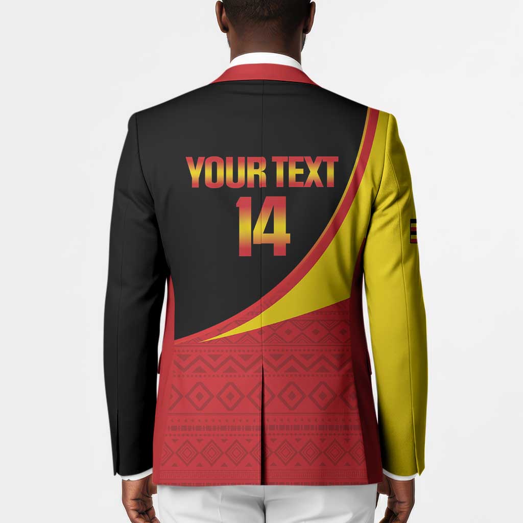 Custom Uganda Cricket Blazer Go Cranes African Pattern