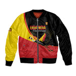 Afro Cricket Uganda Custom Bomber Jacket Go Cranes African Pattern - African Pride