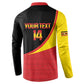 Custom Uganda Cricket Button Sweatshirt Go Cranes African Pattern