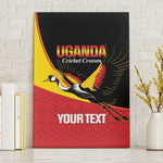 Afro Cricket Uganda Custom Canvas Wall Art Go Cranes African Pattern - African Pride