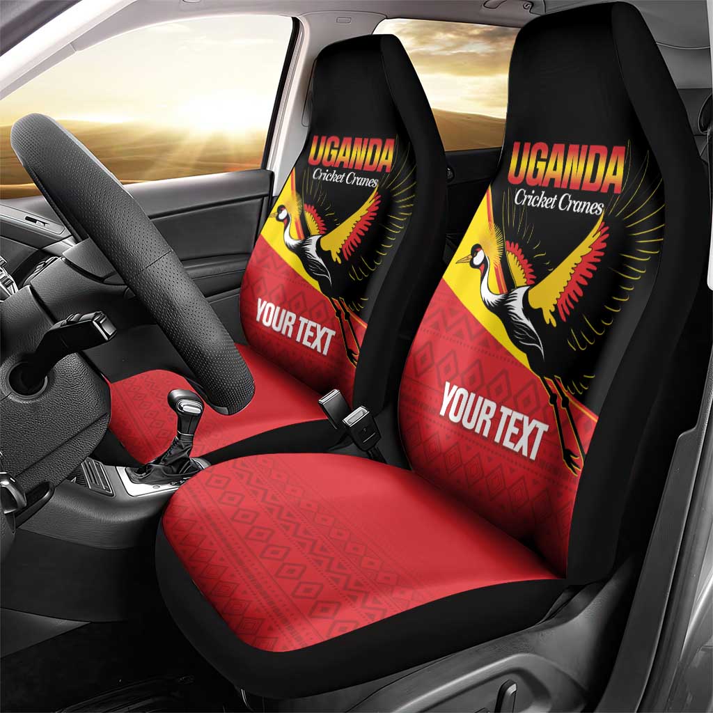Afro Cricket Uganda Custom Car Seat Cover Go Cranes African Pattern - African Pride