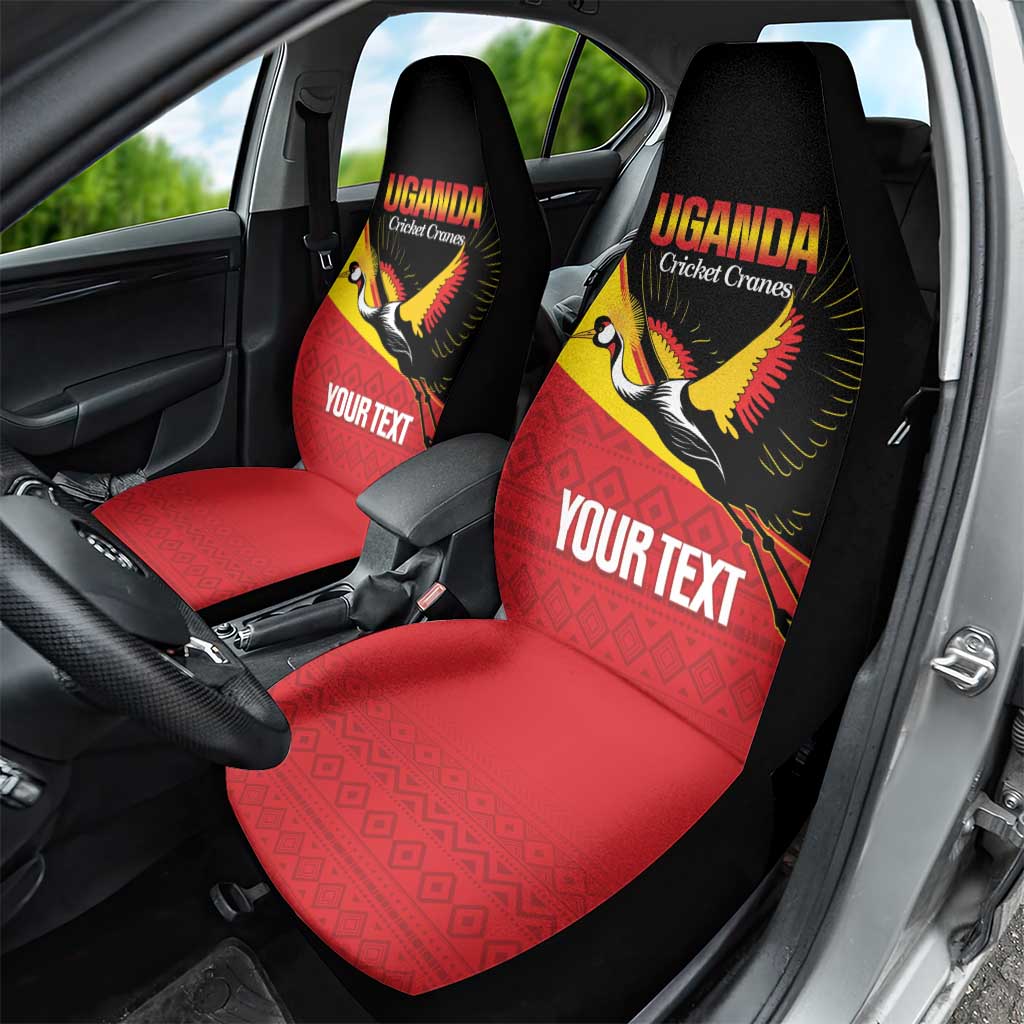 Afro Cricket Uganda Custom Car Seat Cover Go Cranes African Pattern - African Pride