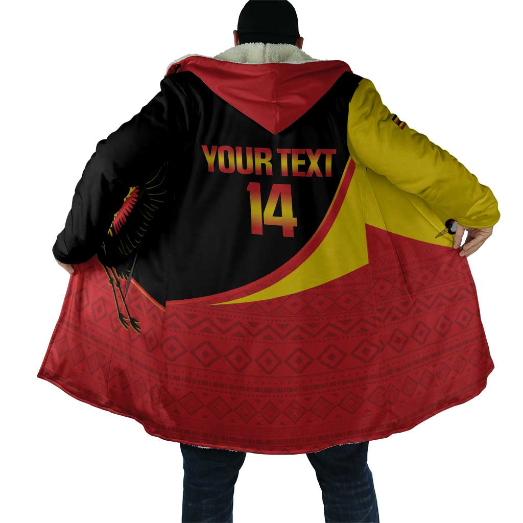 Custom Uganda Cricket Cloak Go Cranes African Pattern
