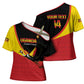 Custom Uganda Cricket Cross Shoulder Shirt Go Cranes African Pattern