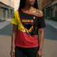 Custom Uganda Cricket Cross Shoulder Shirt Go Cranes African Pattern