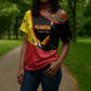 Custom Uganda Cricket Cross Shoulder Shirt Go Cranes African Pattern