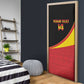 Custom Uganda Cricket Door Cover Go Cranes African Pattern