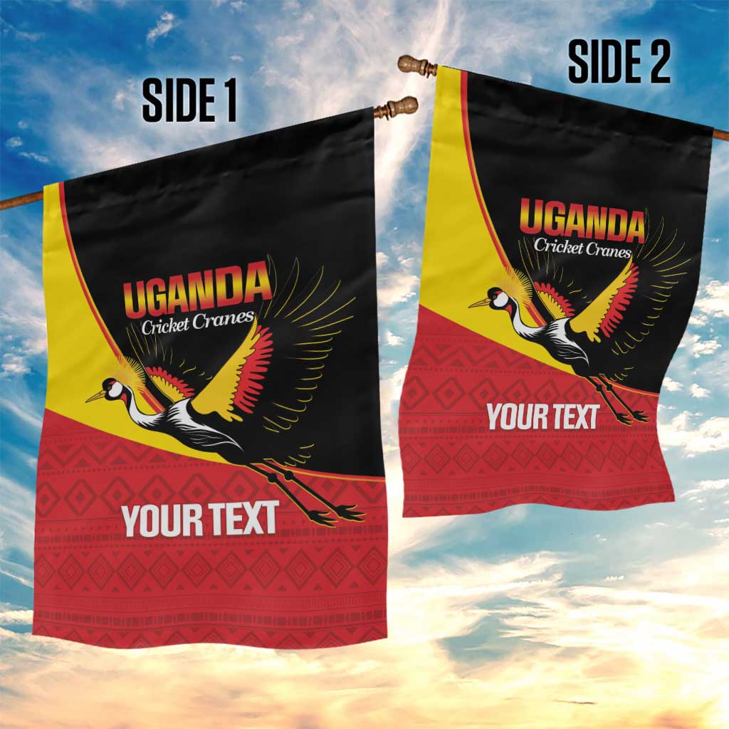 Afro Cricket Uganda Custom Garden Flag Go Cranes African Pattern - African Pride