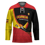 Custom Uganda Cricket Hockey Jersey Go Cranes African Pattern