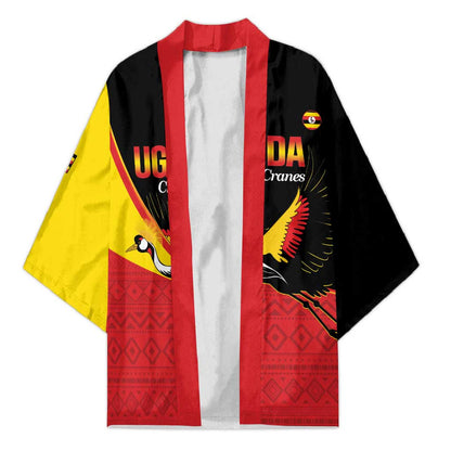 Custom Uganda Cricket Kimono Go Cranes African Pattern