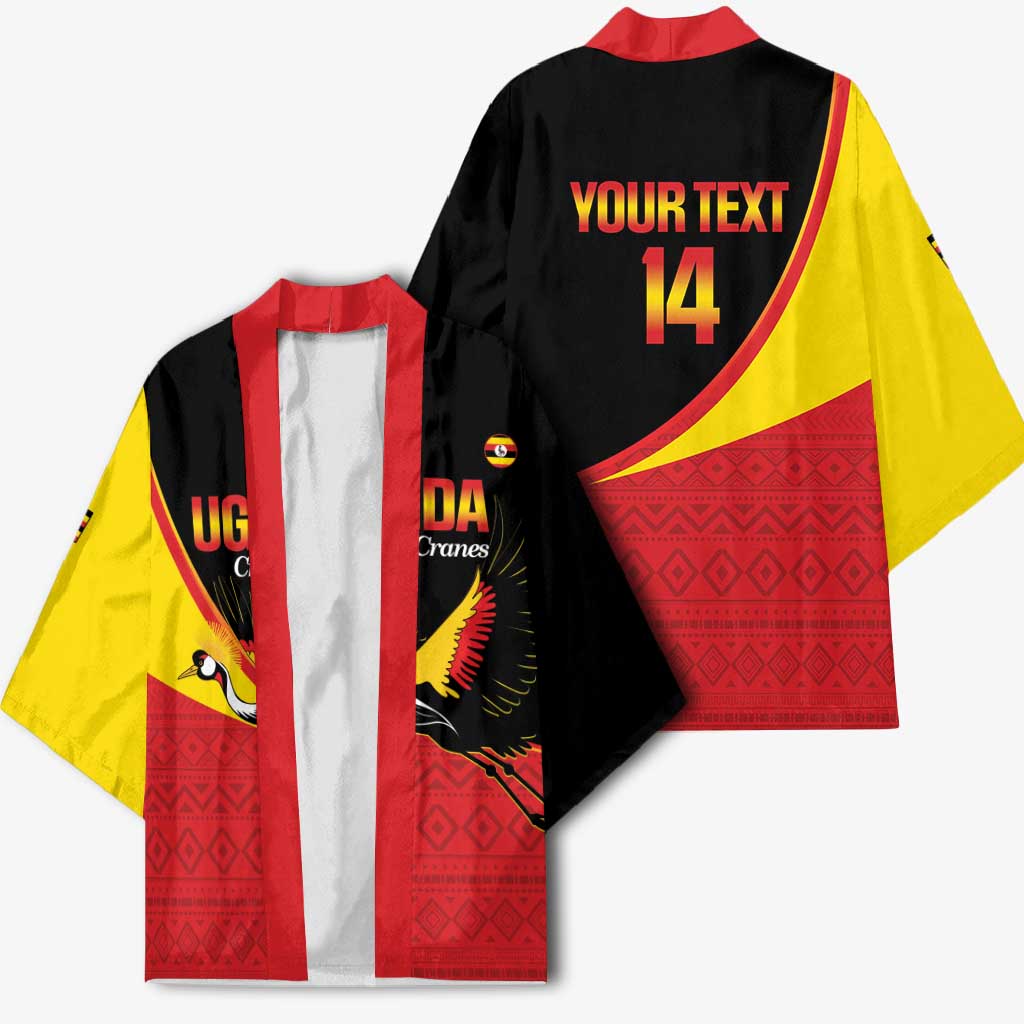 Custom Uganda Cricket Kimono Go Cranes African Pattern