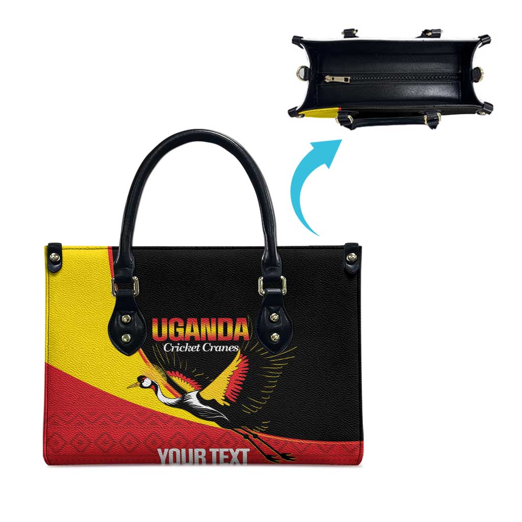 Custom Uganda Cricket Leather Bag Go Cranes African Pattern