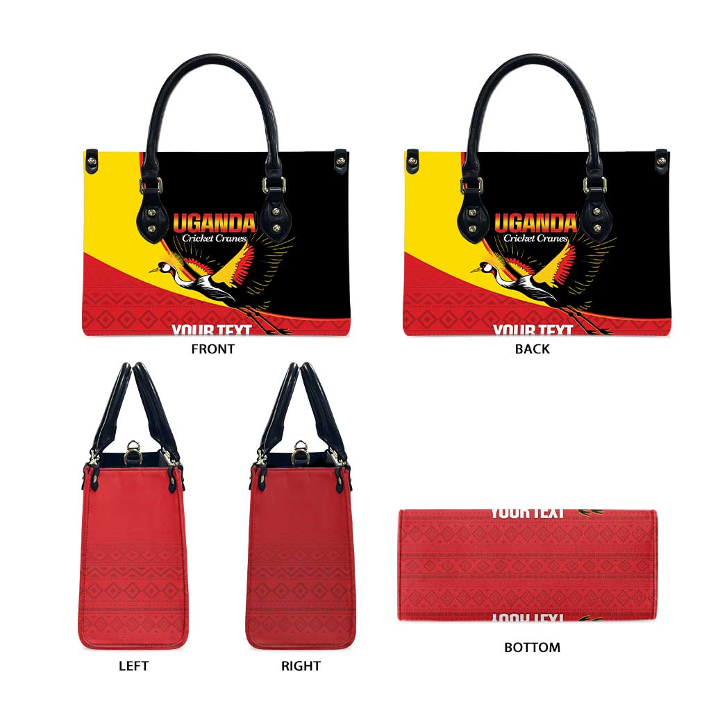 Custom Uganda Cricket Leather Bag Go Cranes African Pattern