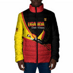 Custom Uganda Cricket Padded Jacket Go Cranes African Pattern