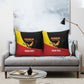 Custom Uganda Cricket Pillow Cover Go Cranes African Pattern