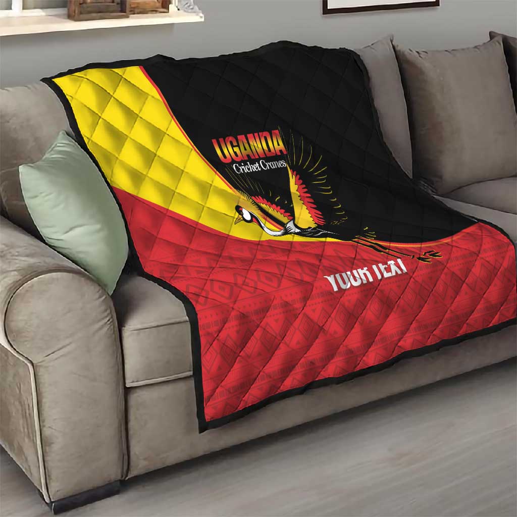 Afro Cricket Uganda Custom Quilt Go Cranes African Pattern - African Pride