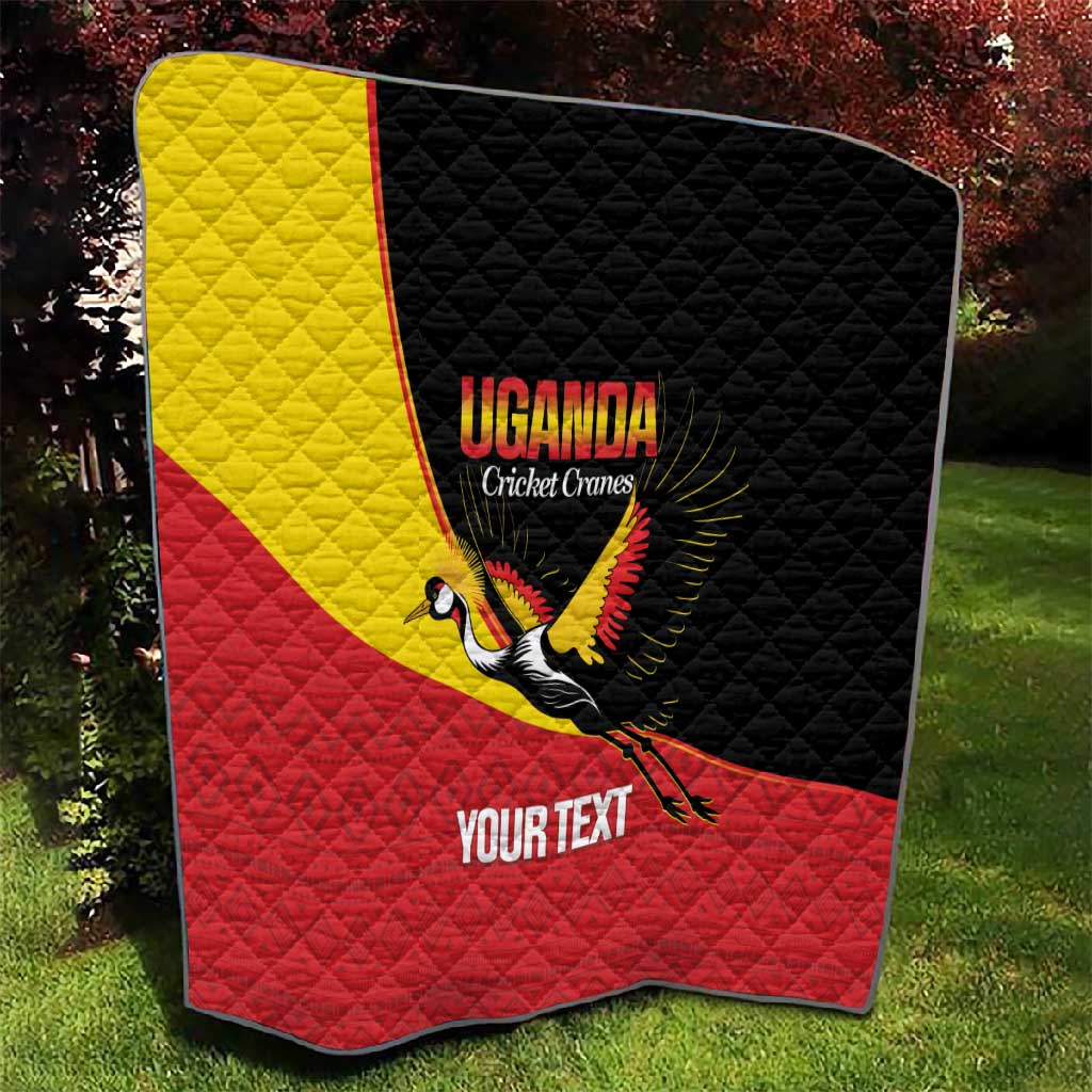Afro Cricket Uganda Custom Quilt Go Cranes African Pattern - African Pride