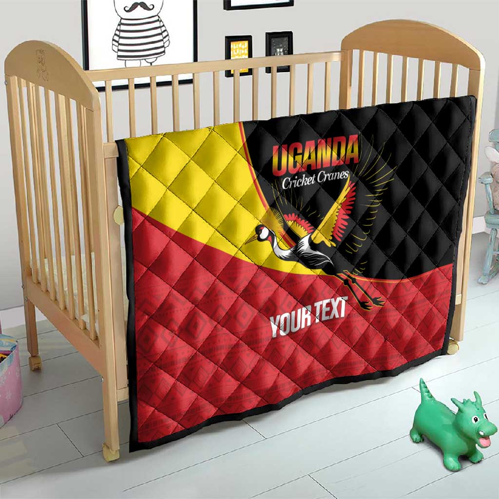 Afro Cricket Uganda Custom Quilt Go Cranes African Pattern - African Pride