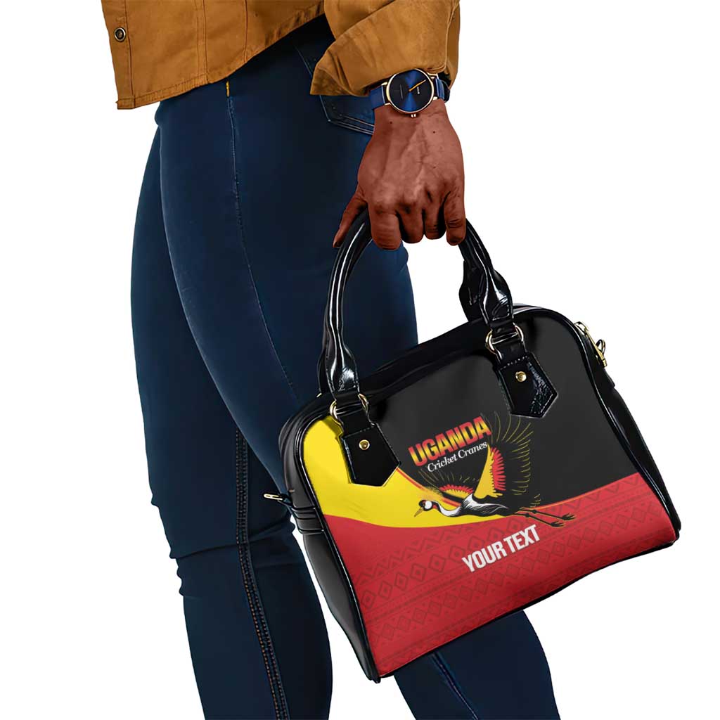 Afro Cricket Uganda Custom Shoulder Handbag Go Cranes African Pattern - African Pride