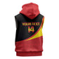 Afro Cricket Uganda Custom Sleeveless Hoodie Go Cranes African Pattern - African Pride