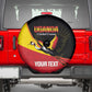Afro Cricket Uganda Custom Spare Tire Cover Go Cranes African Pattern - African Pride