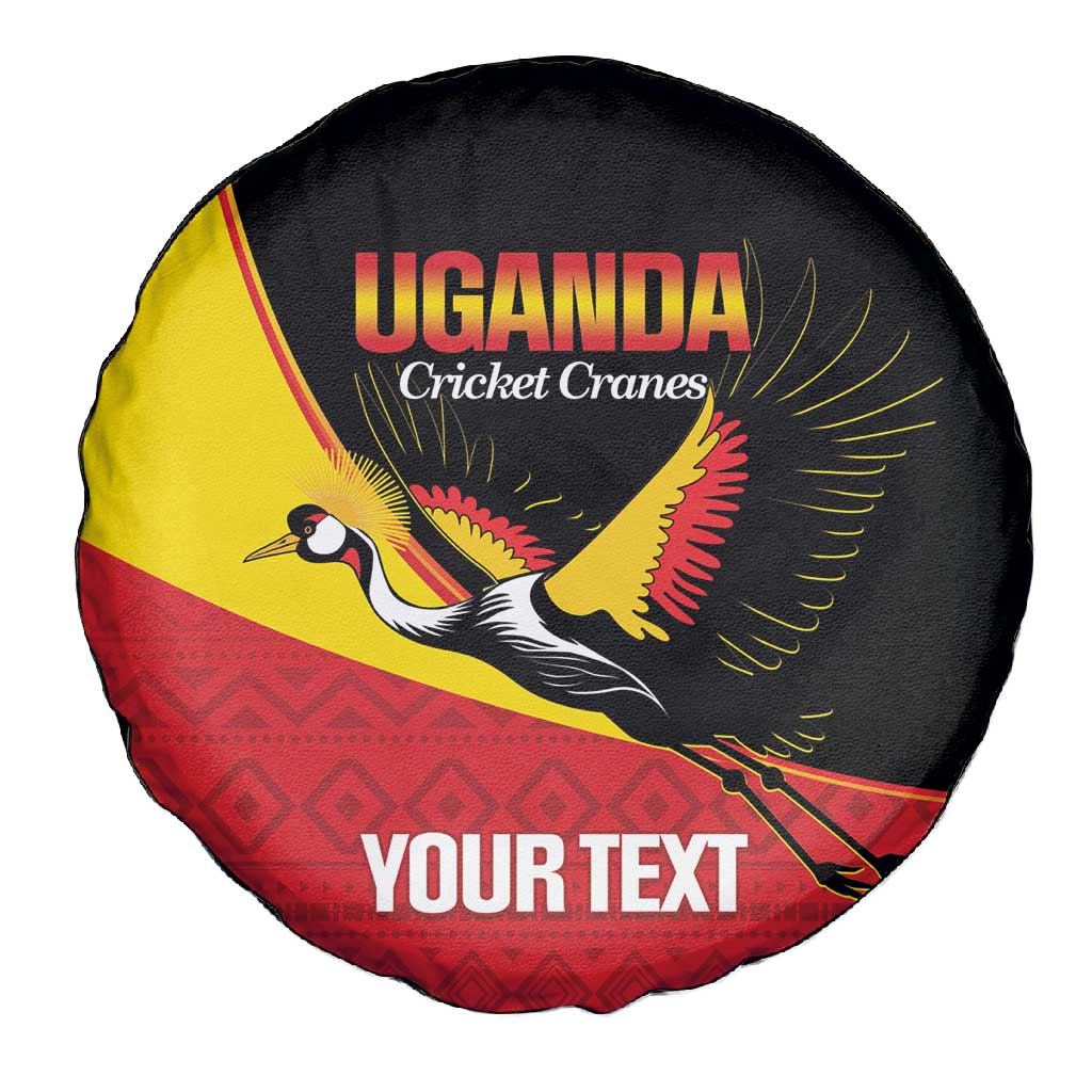 Afro Cricket Uganda Custom Spare Tire Cover Go Cranes African Pattern - African Pride