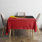 Afro Cricket Uganda Custom Tablecloth Go Cranes African Pattern - African Pride