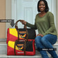 Custom Uganda Cricket Travel Bag Go Cranes African Pattern