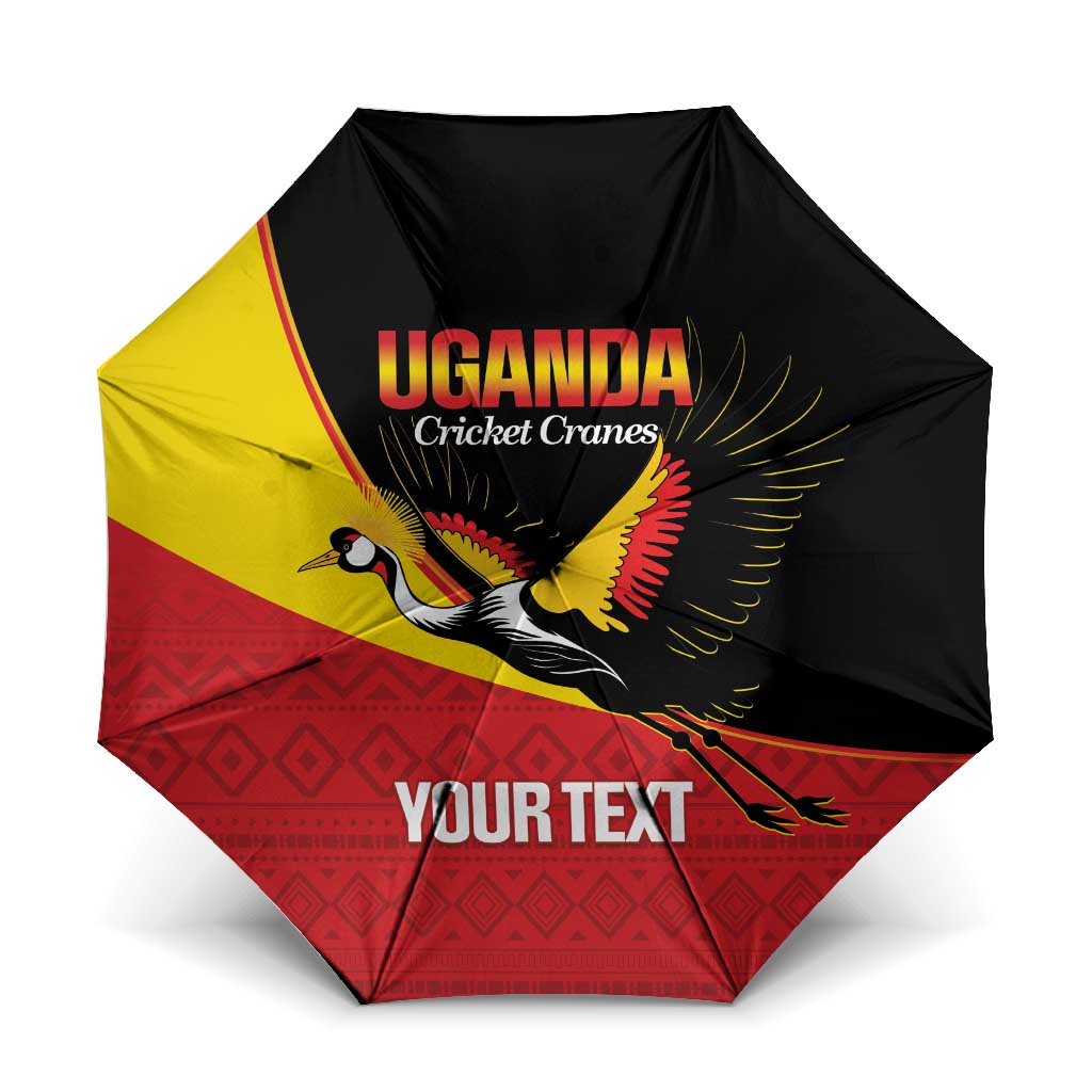 Custom Uganda Cricket Umbrella Go Cranes African Pattern