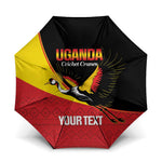 Custom Uganda Cricket Umbrella Go Cranes African Pattern