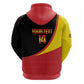 Afro Cricket Uganda Custom Zip Hoodie Go Cranes African Pattern - African Pride