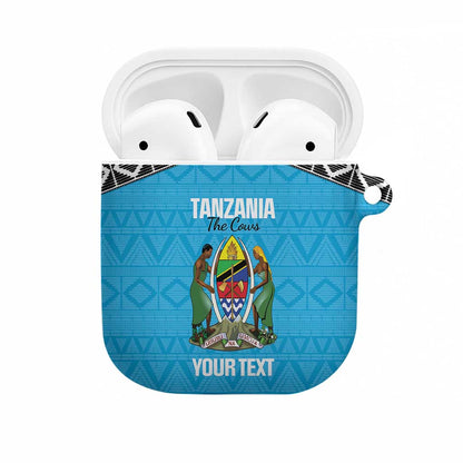 Custom Tanzania Cricket AirPods Case Go Cows Sporty African Pattern