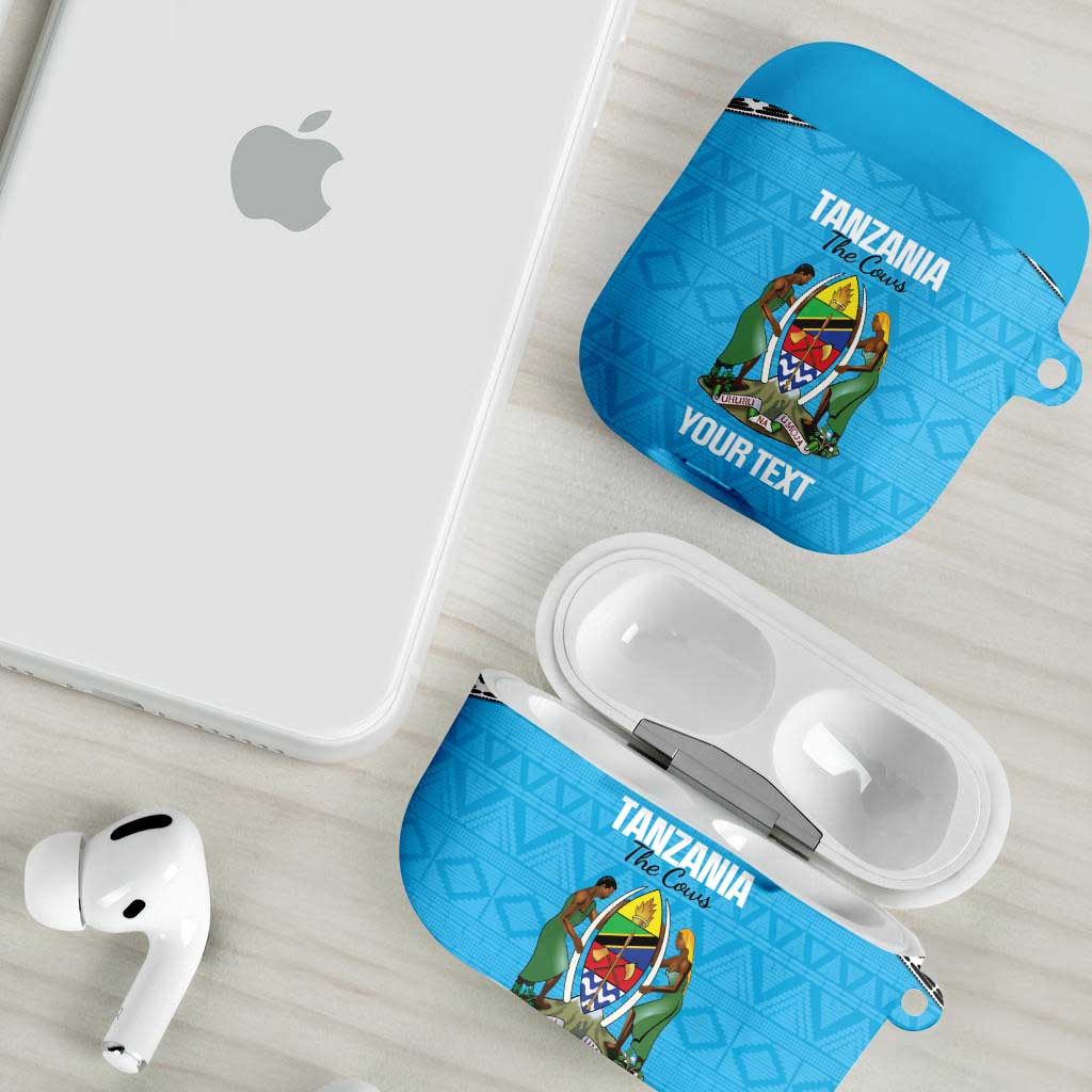 Custom Tanzania Cricket AirPods Case Go Cows Sporty African Pattern