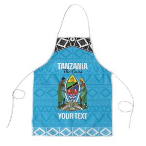 Custom Tanzania Cricket Apron Go Cows Sporty African Pattern