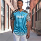 Afro Cricket Tanzania Custom Baseball Jersey Go Cows Sporty African Pattern - African Pride