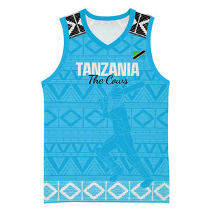 Afro Cricket Tanzania Custom Basketball Jersey Go Cows Sporty African Pattern LT14