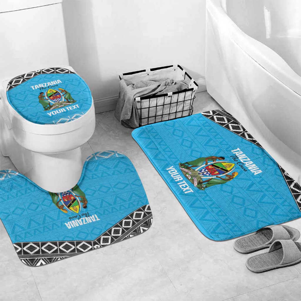 Custom Tanzania Cricket Bathroom Set Go Cows Sporty African Pattern
