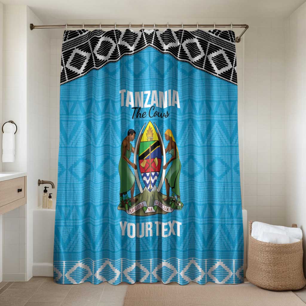 Custom Tanzania Cricket Bathroom Set Go Cows Sporty African Pattern